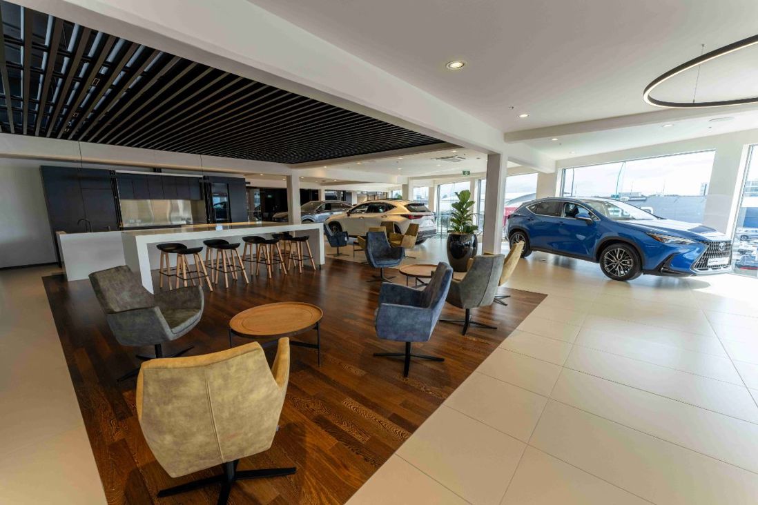 Lexus of Auckland City showroom at 21 Great South Road.