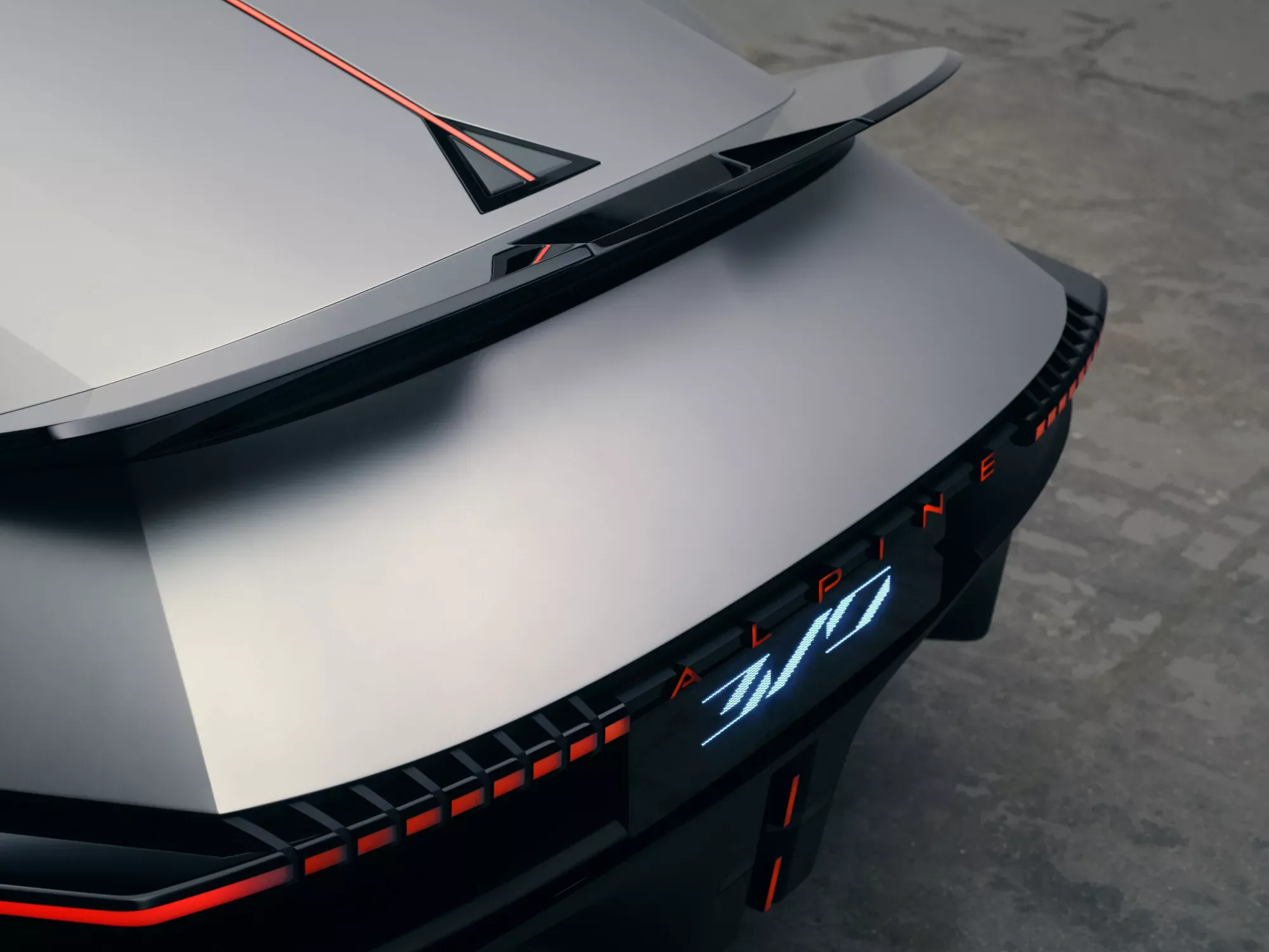 Alpine A310 Vision transparent rear wing