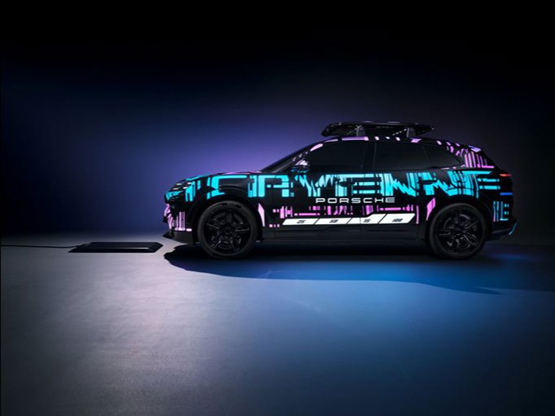 Porsche Cayenne Electric wireless charging.