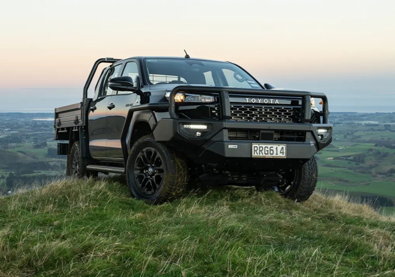 Toyota Hilux SR double cab chassis.