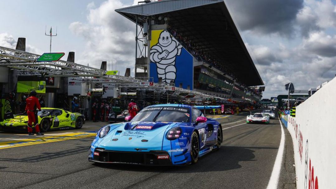 Chip Hart Racing Porsche 911 GT3 R at Le Mans.