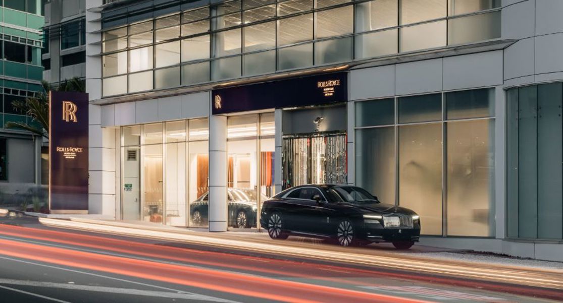 Rolls-Royce Motor Cars Auckland showroom.