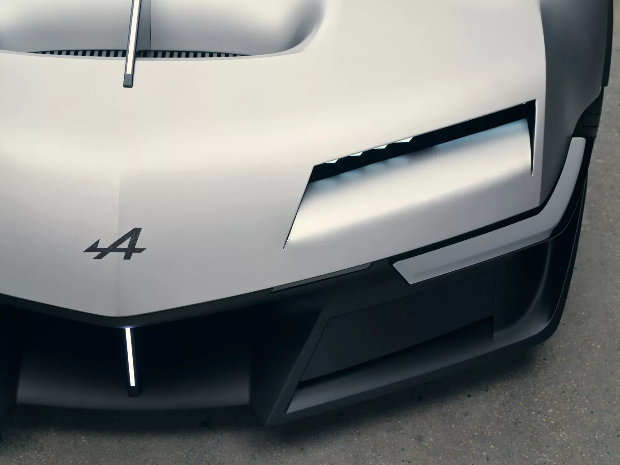Alpine A310 Vision pop-down headlights
